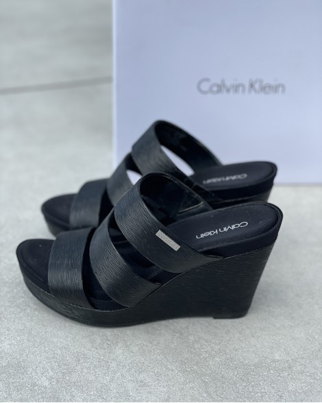 Sandále dámské Calvin Klein JILLEAN BIRCH černé
